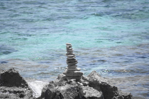 istock A stone tower at the Ibiza beach 820970208