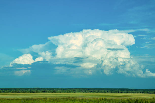 istock A huge cloud over the Siberian steppe. horizon 820970300