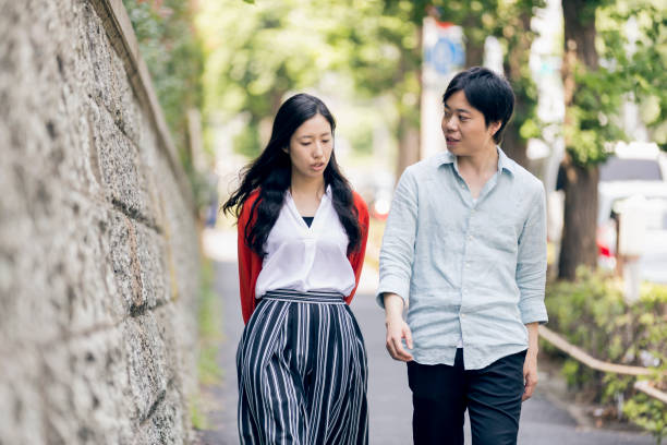 istock Couple walking together for a date 820979442