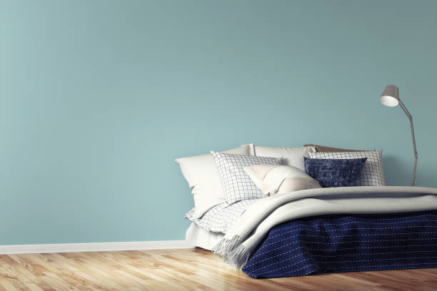 istock Bedroom with decoration and copy space 820979524