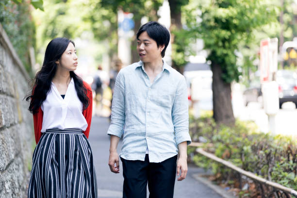 istock Couple walking together for a date 820979942