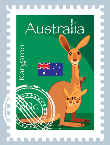 Kangaroo Stamp