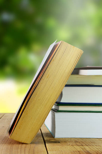 istock Books and blurred nature background. 820997528
