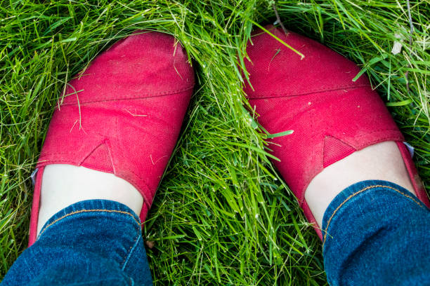 istock Shoes in the Grass 821008504
