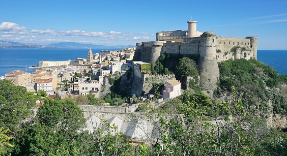 View of the city of Gaeta. The region of Lazio. Italy.