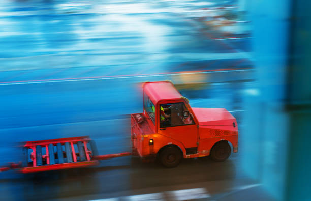 istock Airport Baggage Carrier 821028300