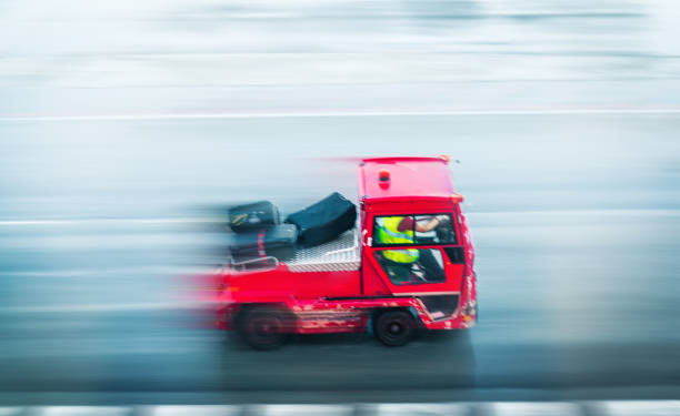 istock Airport Baggage Carrier 821028668