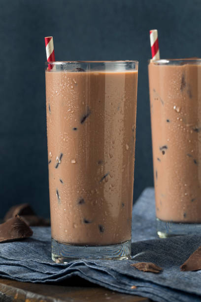 istock Cold Refreshing Iced Hot Chocolate Milk 821035058