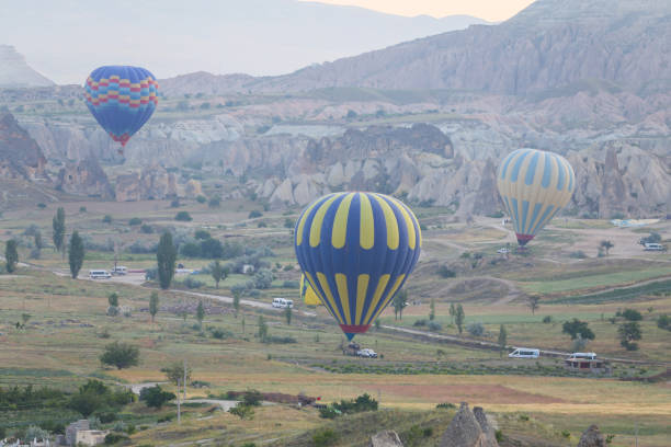 istock Hot Air Balloons in Cappadocia Valleys 821043044