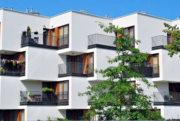 istock Modern, Luxury Apartment Building. 821043516