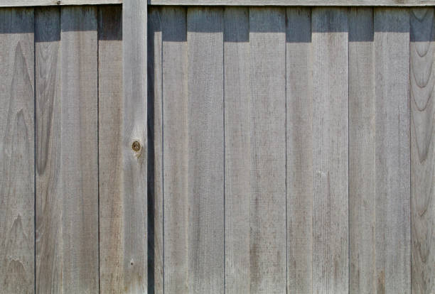 istock Weathered Wood Fence Right 821045774