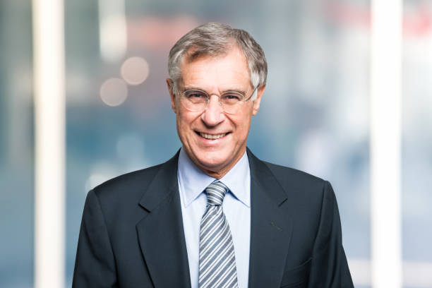 istock Smiling confident business man portrait 821045984