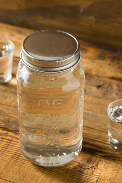 istock Boozy Alcoholic American Moonshine Shots 821065244