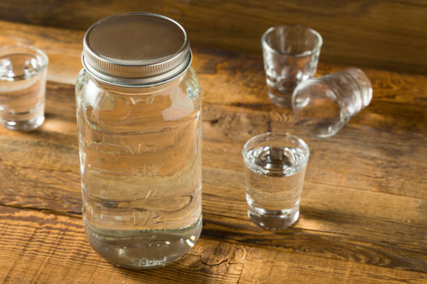 istock Boozy Alcoholic American Moonshine Shots 821081028