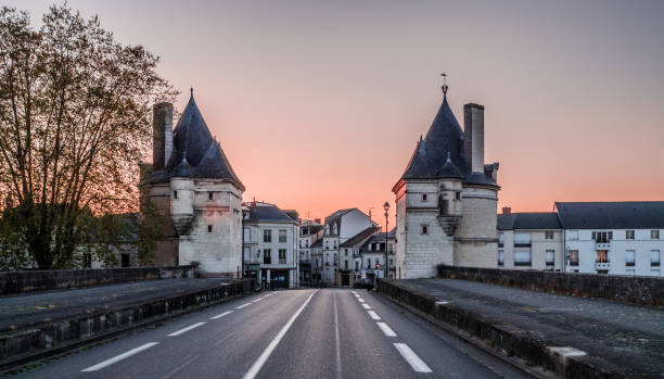 Chatellerault, France The Bridge Henry IV in Chatellerault, France, was built during the 16th century. chatellerault photos stock pictures, royalty-free photos & images