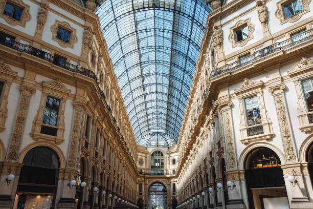 istock Arcade inside Galleria Vittorio Emanuele II at Milan 821090874