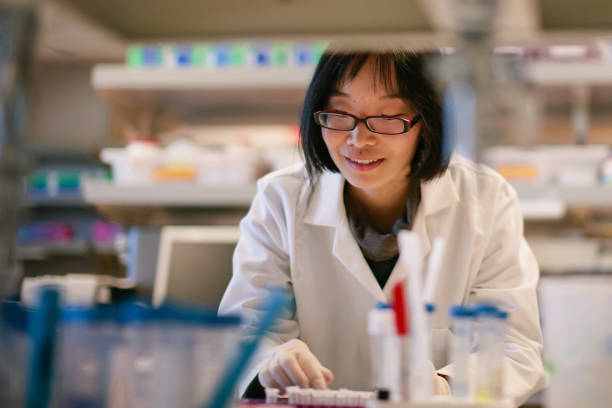 istock Female  Scientist at a Biomedical Laboratory 821091290