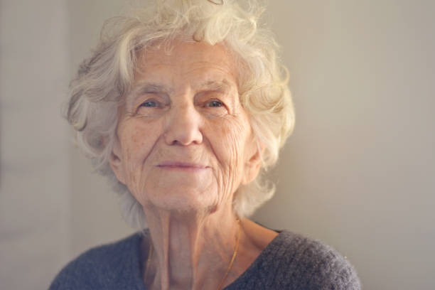 istock Senior Women with Gentle Smile 821114282