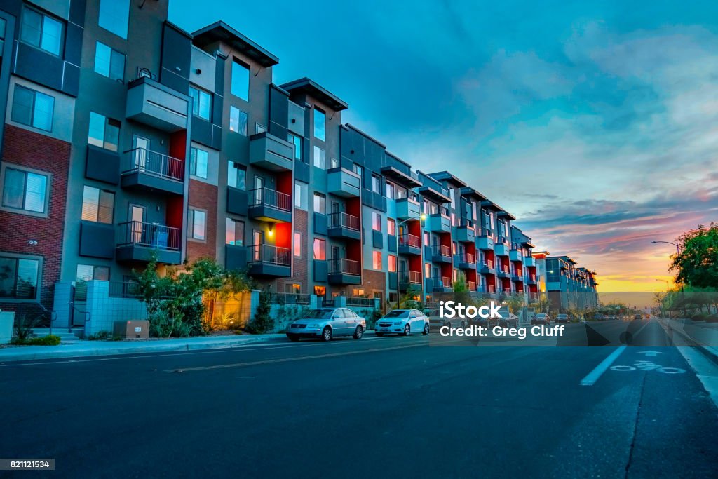 Moderne Apartments - Lizenzfrei Wohnung Stock-Foto