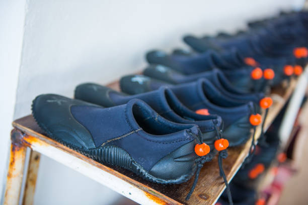 istock boots and fins accessories for scuba diving 821124720