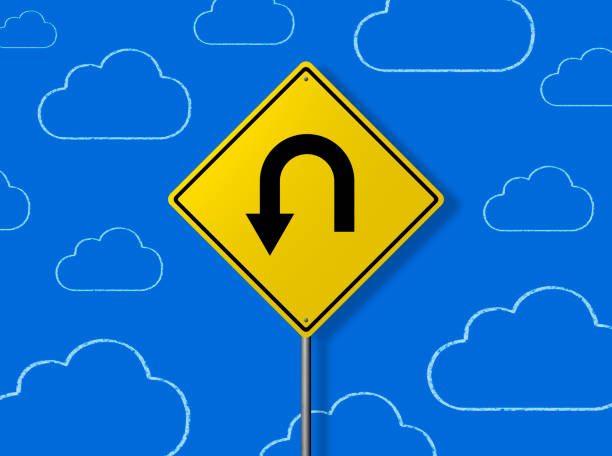 istock U-Turn Sign - Business Chalkboard Background 821130940