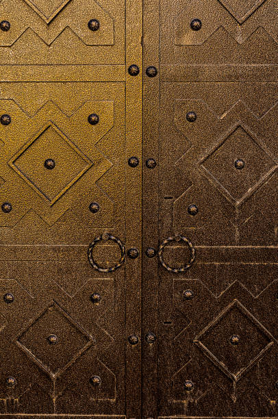 istock black and white church door 821131668