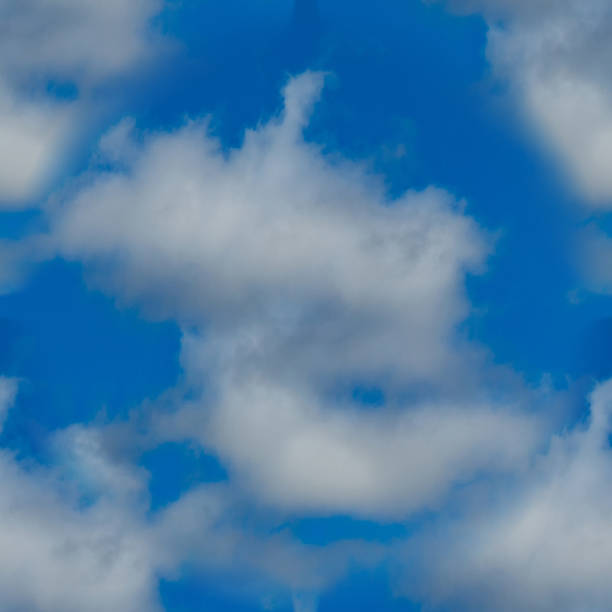 istock Seamless Texture of white clouds in the sky 821153544