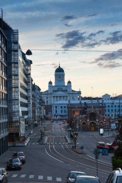 istock Helsinki Cathedral, Finland, Sunset 821157390