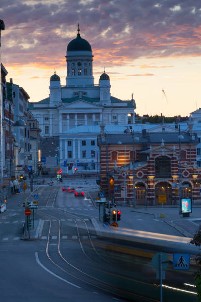 istock Helsinki Cathedral, Finland, Sunset 821157880