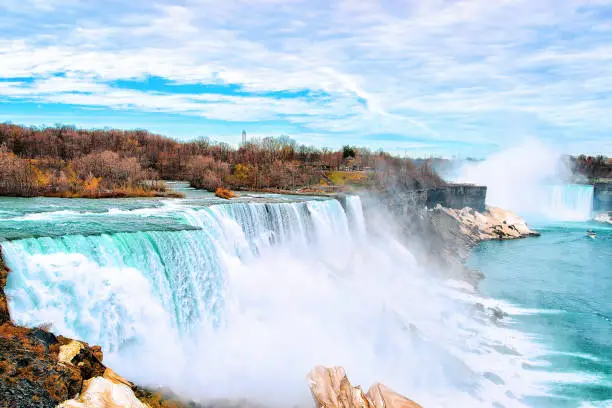 Photo of Niagara Falls USA nature early springtime