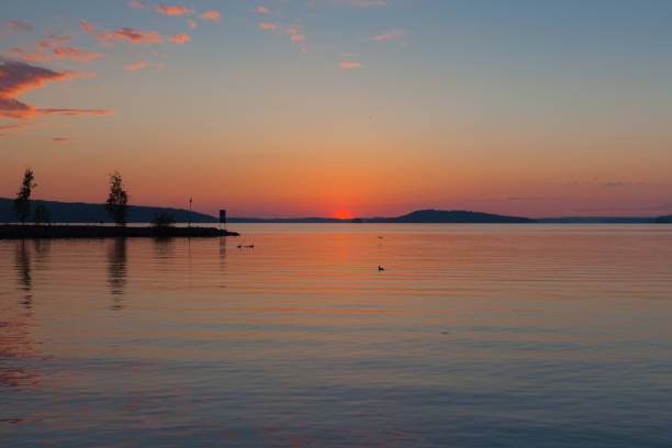 istock Beautiful sunset in Lahti, Finland 821164626