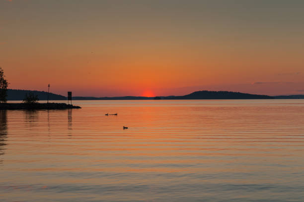 istock Beautiful sunset in Lahti, Finland 821164664