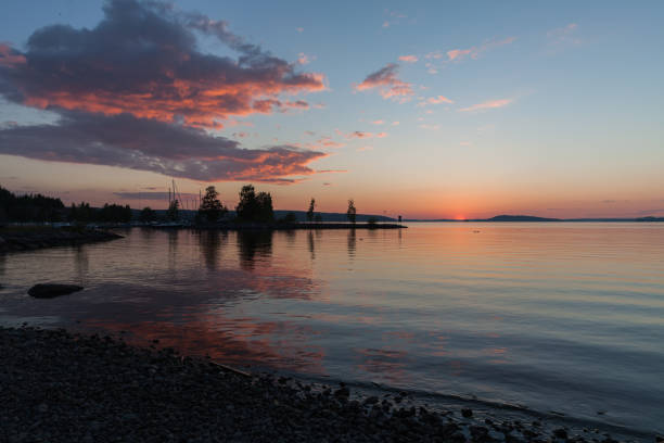 istock Beautiful sunset in Lahti, Finland 821164690
