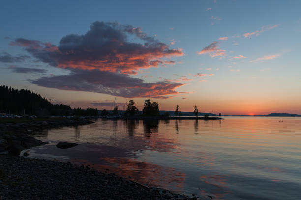 istock Beautiful sunset in Lahti, Finland 821164706