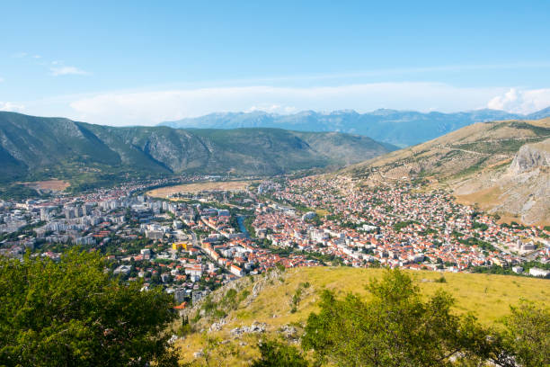 istock Panoramic view over Mostar, Bosnia and Herzegovina 821169714