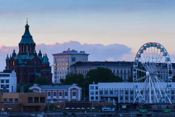 istock Uspenski Cathedral, Helsinki sunset 821170030