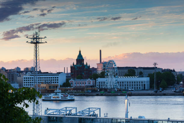 istock Uspenski Cathedral, Helsinki sunset 821170066