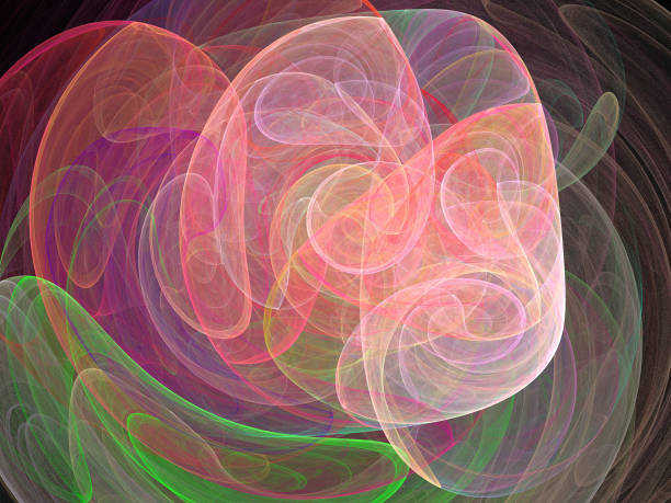 istock image of one Digital Fractal on Black Color 821187678