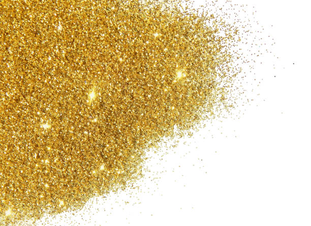 istock Textured background with golden glitter 821190144
