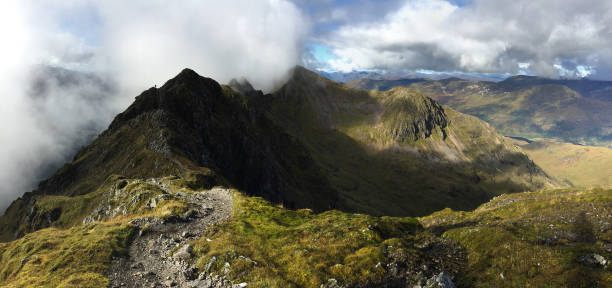 istock Aonach Eagach mountain ridge near Glen Coe, Scotland 821198564