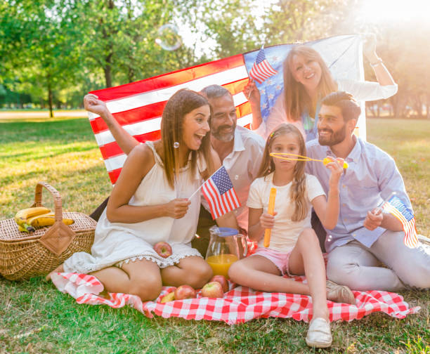 istock happy Multi Generation family spending time together in the park 821199480