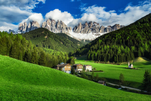 istock Dolomites Italian Alps at springtime. Beautiful nature landscape 821199658