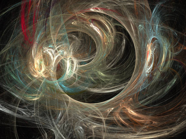istock image of one Digital Fractal on Black Color 821202744