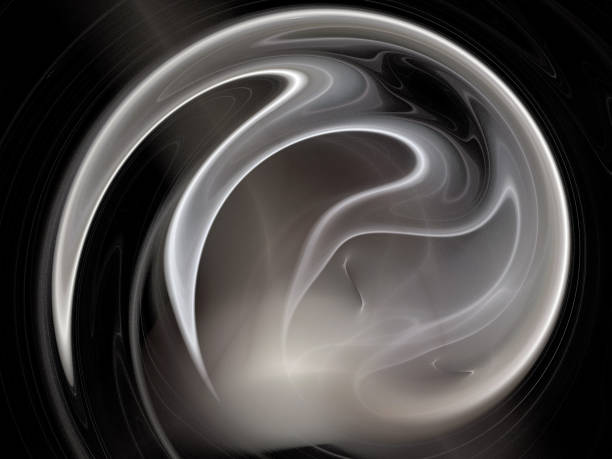 istock image of one Digital Fractal on Black Color 821205126