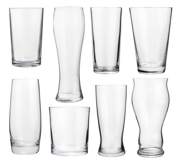 세트마다 글라스잔 - beer beer glass isolated glass 뉴스 사진 이미지