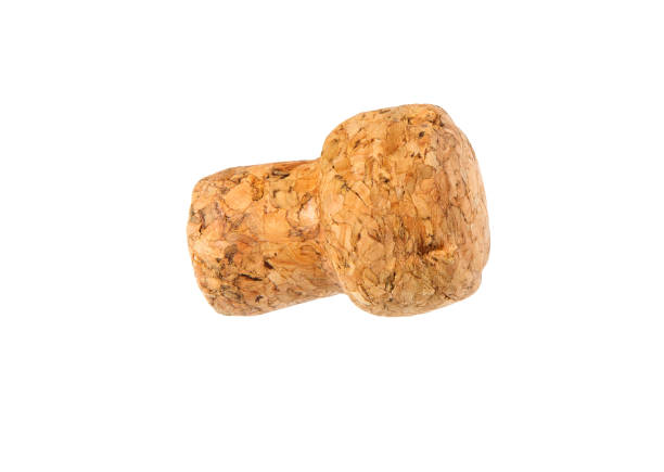 istock Wine cork isolated. Cork from champagne bottle. 821216890