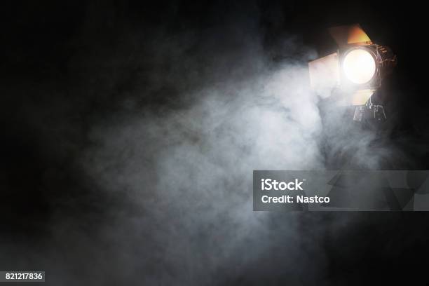 Spotlight On The Stage Stock Photo - Download Image Now - Spotlight, Spot Lit, Stage Light