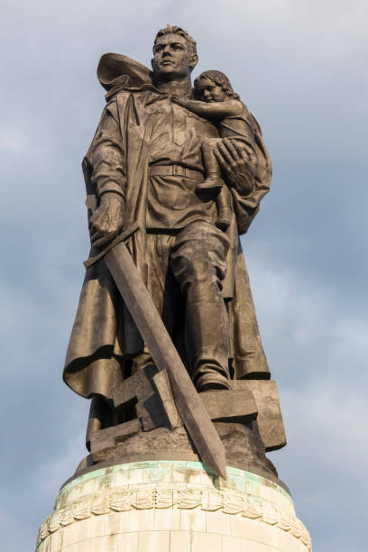 istock statue at the russian war memorial in treptow berlin germany 821245594