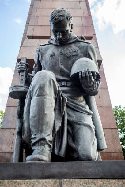 istock statue at the russian war memorial in treptow berlin germany 821245660