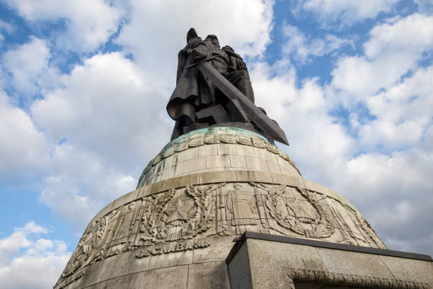 istock statue at the russian war memorial in treptow berlin germany 821245672